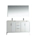 KubeBath | Divani 60'' Gloss White Vanity W/ Quartz Counter Top KubeBath - Vanities KubeBath   