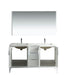 KubeBath | Divani 60'' Gloss White Vanity W/ Quartz Counter Top KubeBath - Vanities KubeBath   