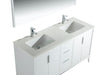 KubeBath | Divani 60'' Gloss White Vanity W/ Quartz Counter Top KubeBath - Vanities KubeBath   