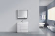 KubeBath | Milano 36" High Glossy White Modern Bathroom Vanity KubeBath - Vanities KubeBath   