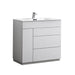 KubeBath | Milano 36" High Glossy White Modern Bathroom Vanity KubeBath - Vanities KubeBath   