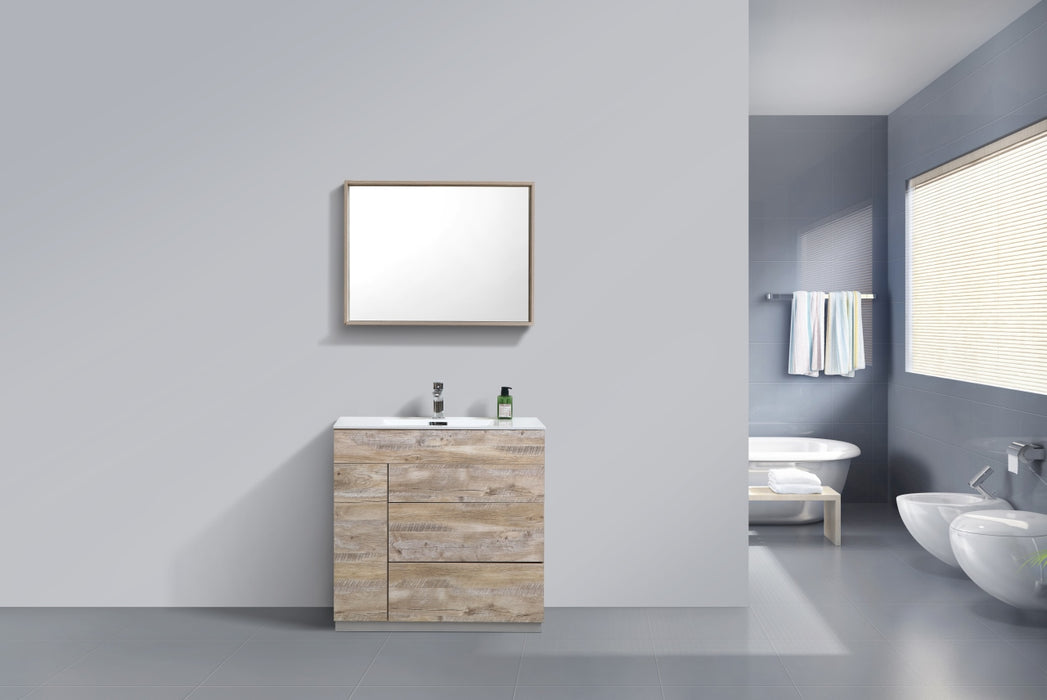 KubeBath | Milano 36" Nature Wood Modern Bathroom Vanity KubeBath - Vanities KubeBath   