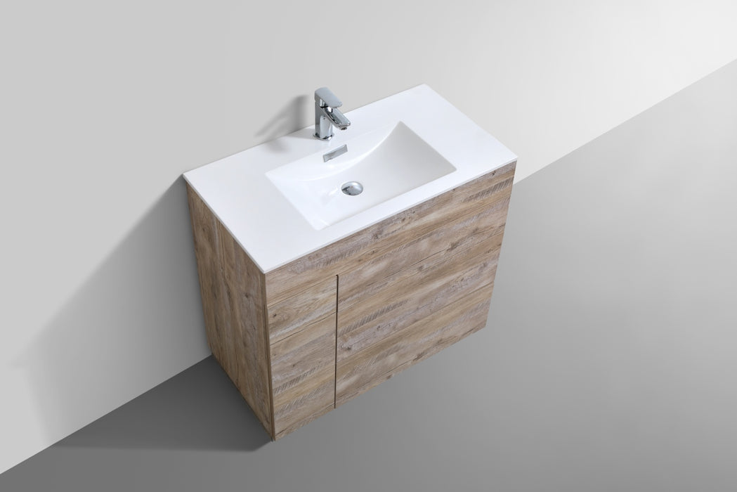 KubeBath | Milano 36" Nature Wood Modern Bathroom Vanity KubeBath - Vanities KubeBath   