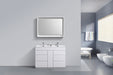 KubeBath | Milano 48" Double Sink High Glossy White Modern Bathroom Vanity KubeBath - Vanities KubeBath   