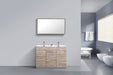 KubeBath | Milano 48" Double Sink Nature Wood Modern Bathroom Vanity KubeBath - Vanities KubeBath   