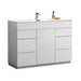 KubeBath | Milano 48" Single Sink High Glossy White Modern Bathroom Vanity KubeBath - Vanities KubeBath   