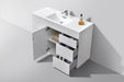 KubeBath | Milano 48" Single Sink High Glossy White Modern Bathroom Vanity KubeBath - Vanities KubeBath   