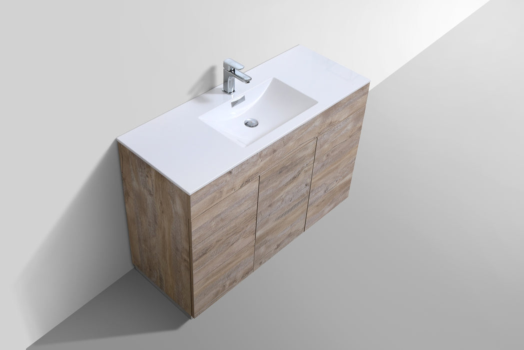 KubeBath | Milano 48" Single Sink Nature Wood Modern Bathroom Vanity KubeBath - Vanities KubeBath   