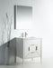 KubeBath | Vetro 30'' Gloss White Vanity W/ Quartz Counter Top (Back Splash Free) KubeBath - Vanities KubeBath   