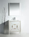 KubeBath | Vetro 30'' Gloss White Vanity W/ Quartz Counter Top (Back Splash Free) KubeBath - Vanities KubeBath   