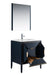 KubeBath | Vetro 30'' Gloss Blue Vanity W/ Quartz Counter Top (Back Splash Free) KubeBath - Vanities KubeBath   