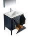 KubeBath | Vetro 30'' Gloss Blue Vanity W/ Quartz Counter Top (Back Splash Free) KubeBath - Vanities KubeBath   