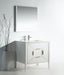 KubeBath | Vetro 36'' Gloss White Vanity W/ Quartz Counter Top (Back Splash Free) KubeBath - Vanities KubeBath   