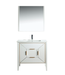 KubeBath | Vetro 36'' Gloss White Vanity W/ Quartz Counter Top (Back Splash Free) KubeBath - Vanities KubeBath   