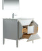 KubeBath | Vetro 36'' Gloss White Vanity W/ Quartz Counter Top (Back Splash Free) KubeBath - Vanities KubeBath   