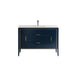 KubeBath | Vetro 48'' Gloss Blue Vanity W/ Quartz Counter Top (Back Splash Free) KubeBath - Vanities KubeBath   