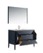 KubeBath | Vetro 48'' Gloss Blue Vanity W/ Quartz Counter Top (Back Splash Free) KubeBath - Vanities KubeBath   