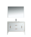 KubeBath | Vetro 60'' Gloss White Vanity W/ Quartz Counter Top (Back Splash Free) KubeBath - Vanities KubeBath   