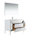 KubeBath | Vetro 60'' Gloss White Vanity W/ Quartz Counter Top (Back Splash Free) KubeBath - Vanities KubeBath   