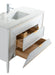 KubeBath | Vetro 60'' Gloss White Vanity W/ Quartz Counter Top (Back Splash Free) KubeBath - Vanities KubeBath   