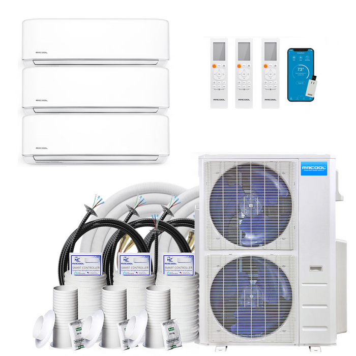 MRCOOL DIY Mini Split | 48K BTU 3-Zone (9K+9K+36K) Full Set MRCOOL DIY Mini-Split MRCOOL 16' Line Set  