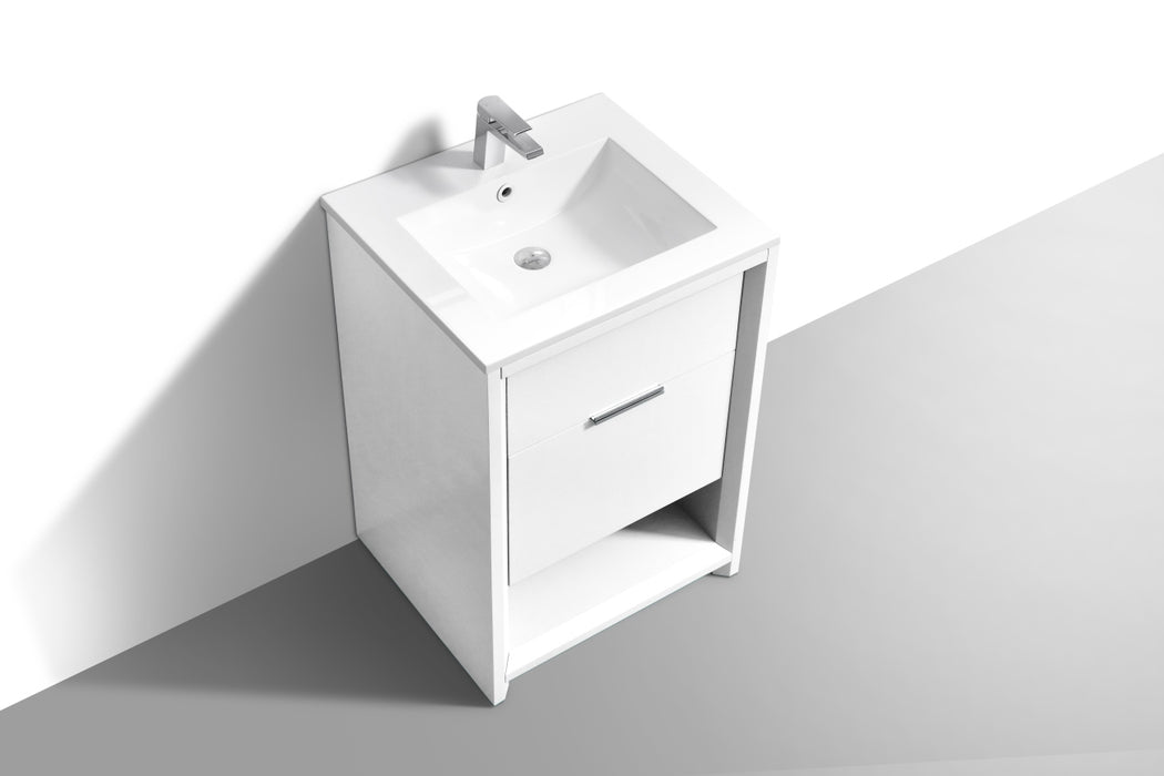 KubeBath | Nudo 24" Modern bathroom Vanity in Gloss White Finish KubeBath - Vanities KubeBath   