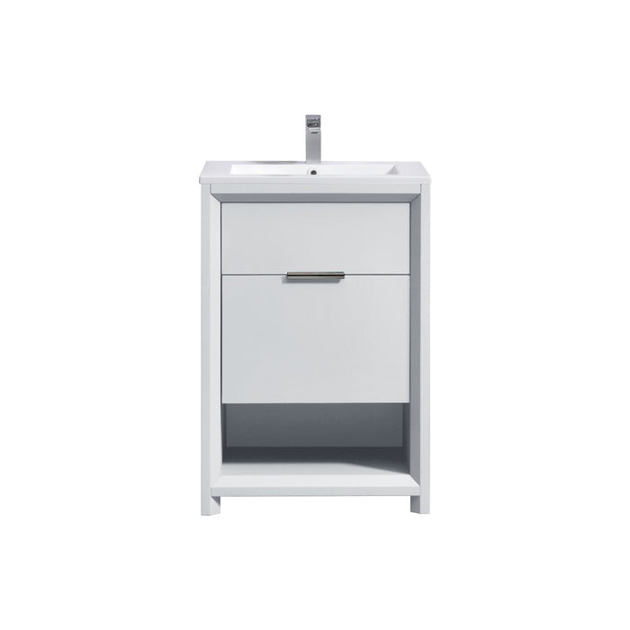 KubeBath | Nudo 24" Modern bathroom Vanity in Gloss White Finish KubeBath - Vanities KubeBath   