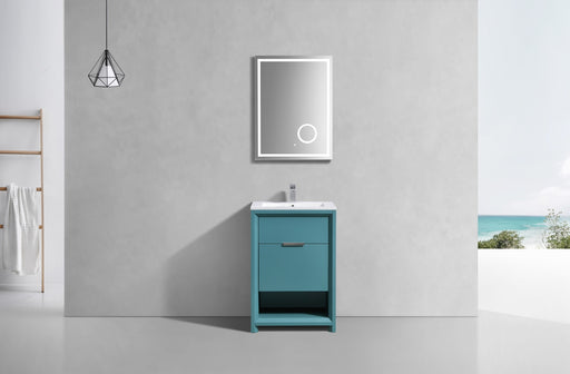KubeBath | Nudo 24" Modern bathroom Vanity in Teal Green Finish KubeBath - Vanities KubeBath   