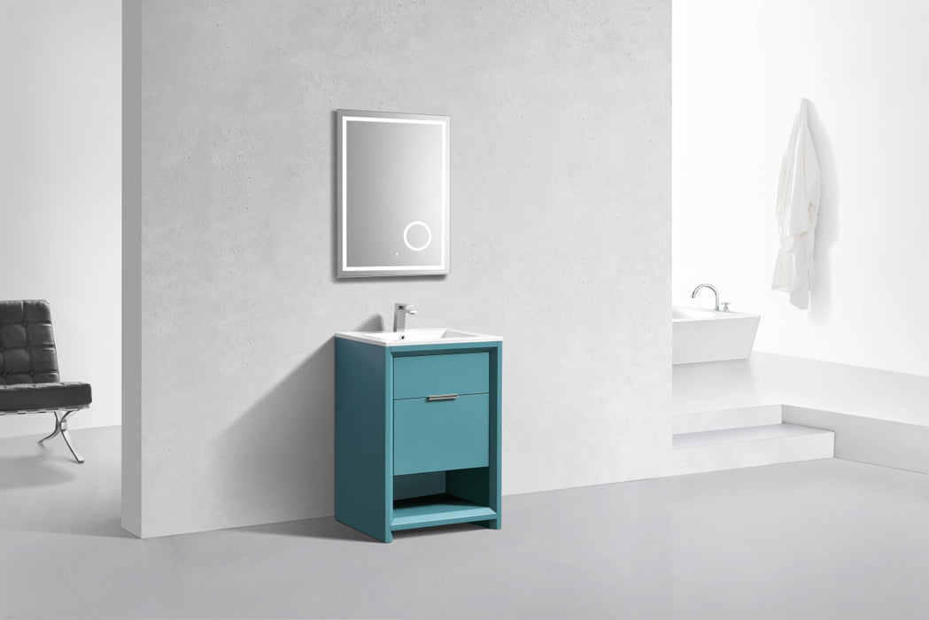 KubeBath | Nudo 24" Modern bathroom Vanity in Teal Green Finish KubeBath - Vanities KubeBath   