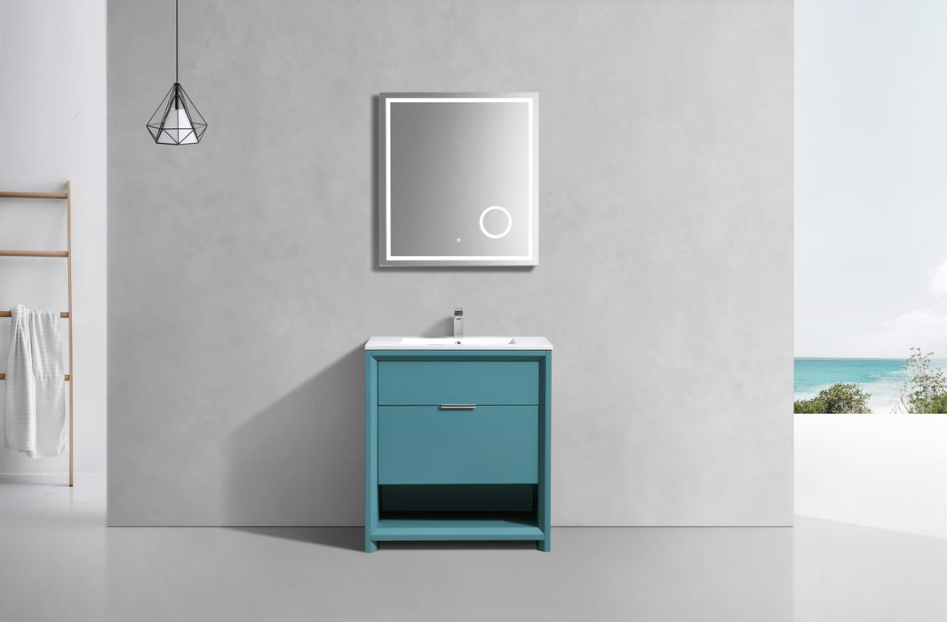 KubeBath | Nudo 32" Modern bathroom Vanity in Teal Green Finish KubeBath - Vanities KubeBath   