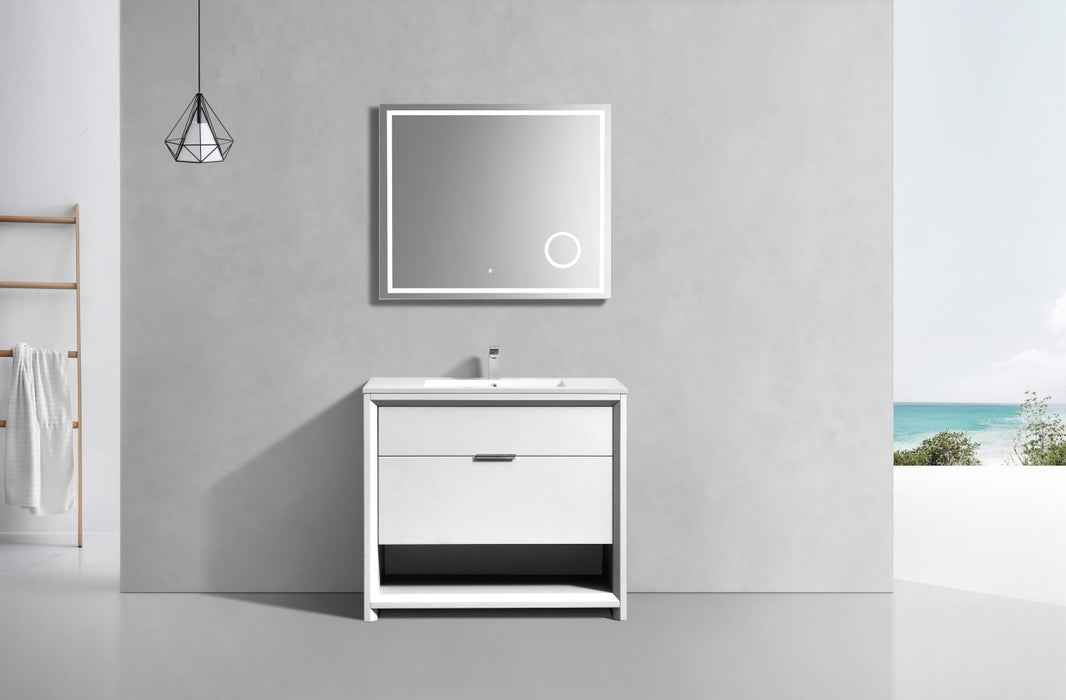 KubeBath | Nudo 36" Modern bathroom Vanity in Gloss White Finish KubeBath - Vanities KubeBath   