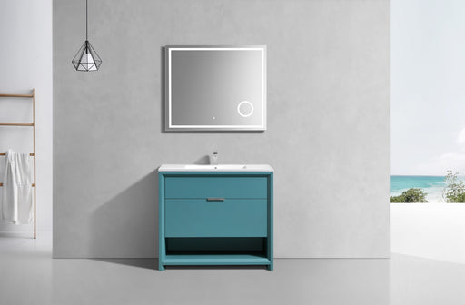 KubeBath | Nudo 36" Modern bathroom Vanity in Teal Green Finish KubeBath - Vanities KubeBath   