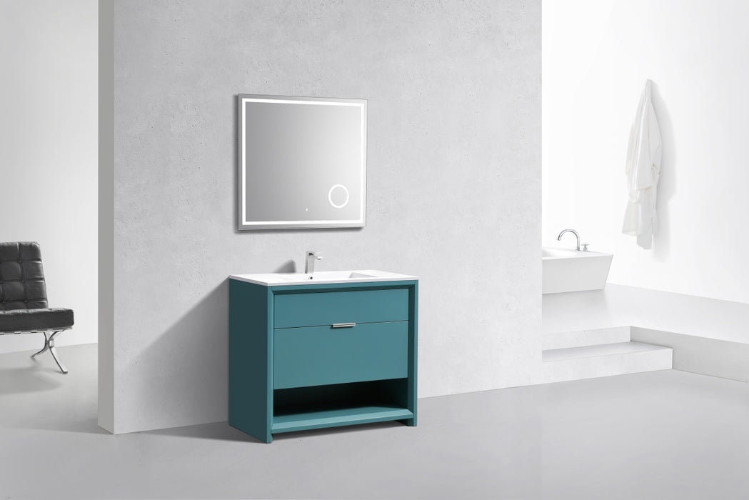 KubeBath | Nudo 40" Modern bathroom Vanity in Teal Green Finish KubeBath - Vanities KubeBath   