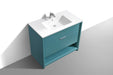 KubeBath | Nudo 40" Modern bathroom Vanity in Teal Green Finish KubeBath - Vanities KubeBath   