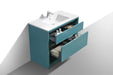 KubeBath | Nudo 40" Modern bathroom Vanity in Teal Green Finish KubeBath - Vanities KubeBath   