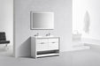 KubeBath | Nudo 48" Double Sink Modern bathroom Vanity in Gloss White Finish KubeBath - Vanities KubeBath   