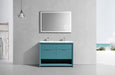 KubeBath | Nudo 48" Double Sink Modern bathroom Vanity in Teal Green Finish KubeBath - Vanities KubeBath   