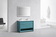 KubeBath | Nudo 48" Double Sink Modern bathroom Vanity in Teal Green Finish KubeBath - Vanities KubeBath   