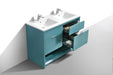 KubeBath | Nudo 48" Double Sink Modern bathroom Vanity in Teal Green Finish KubeBath - Vanities KubeBath   