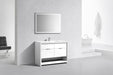 KubeBath | Nudo 48" Single Sink Modern bathroom Vanity in Gloss White Finish KubeBath - Vanities KubeBath   