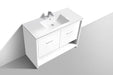 KubeBath | Nudo 48" Single Sink Modern bathroom Vanity in Gloss White Finish KubeBath - Vanities KubeBath   