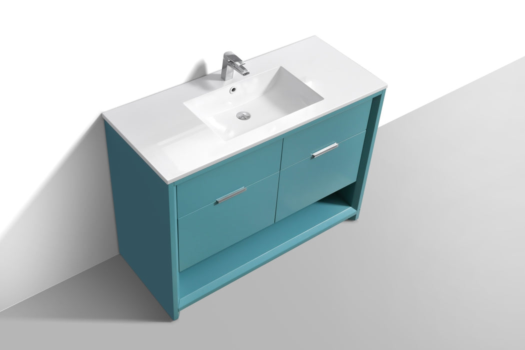 KubeBath | Nudo 48" Single Sink Modern bathroom Vanity in Teal Green Finish KubeBath - Vanities KubeBath   