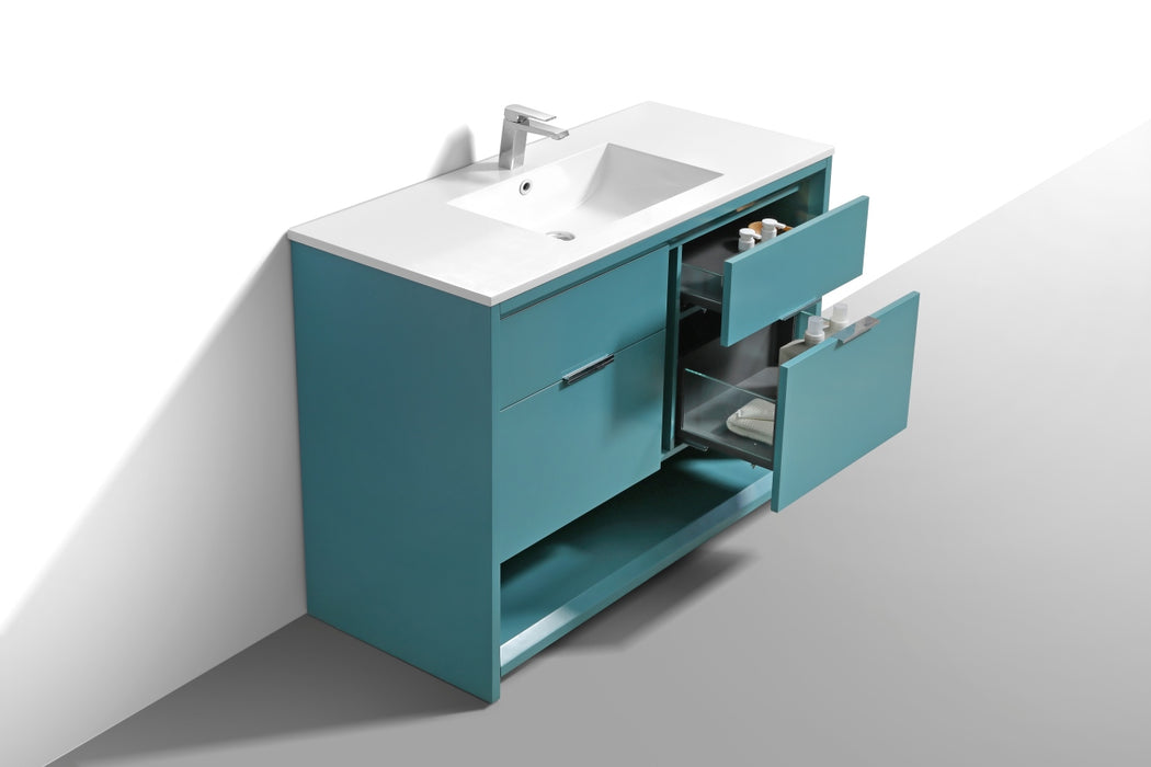 KubeBath | Nudo 48" Single Sink Modern bathroom Vanity in Teal Green Finish KubeBath - Vanities KubeBath   