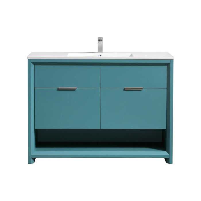 KubeBath | Nudo 48" Single Sink Modern bathroom Vanity in Teal Green Finish KubeBath - Vanities KubeBath   