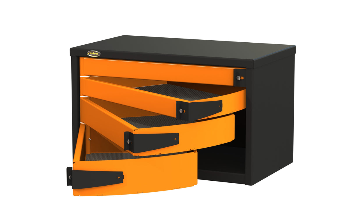 Swivel | 4 Drawer Service / Van Tool Box - 30" W X 18" H Swivel - Tool Storage Swivel Storage Solutions   