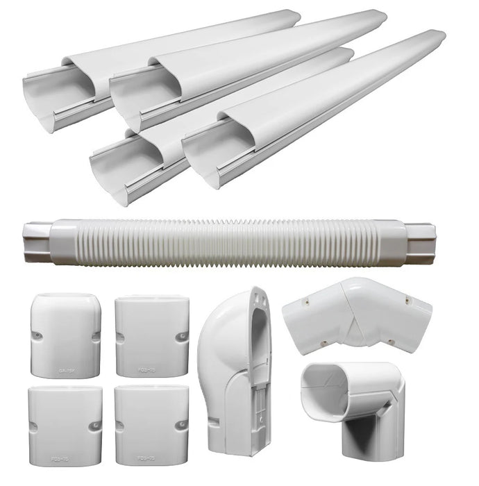 Pioneer | Decorative PVC Line Cover Kit for Mini Split Air Conditioners & Heat Pumps