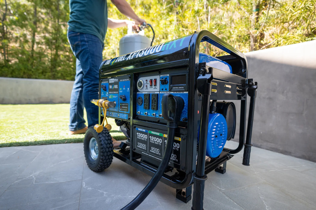 DuroMax | XP13000HXT Tri Fuel Portable Generator with CO Alert | 13,000-Watt/10,500-Watt 500cc DuroMax - Generator DuroMax   