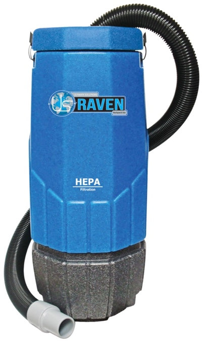 Sandia | HEPA Raven 10-Quart Backpack Vacuum | 1340 Watts, 150 CFM, 1.5 HP, 1-Stage Motor Backpack Vacuum Sandia Products Machine Only  