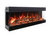 Amantii | Tru-View XL Deep | Built-In 3-Sided Electric Fireplace Indoor / Outdoor Amantii - Electric Fireplace Amantii   