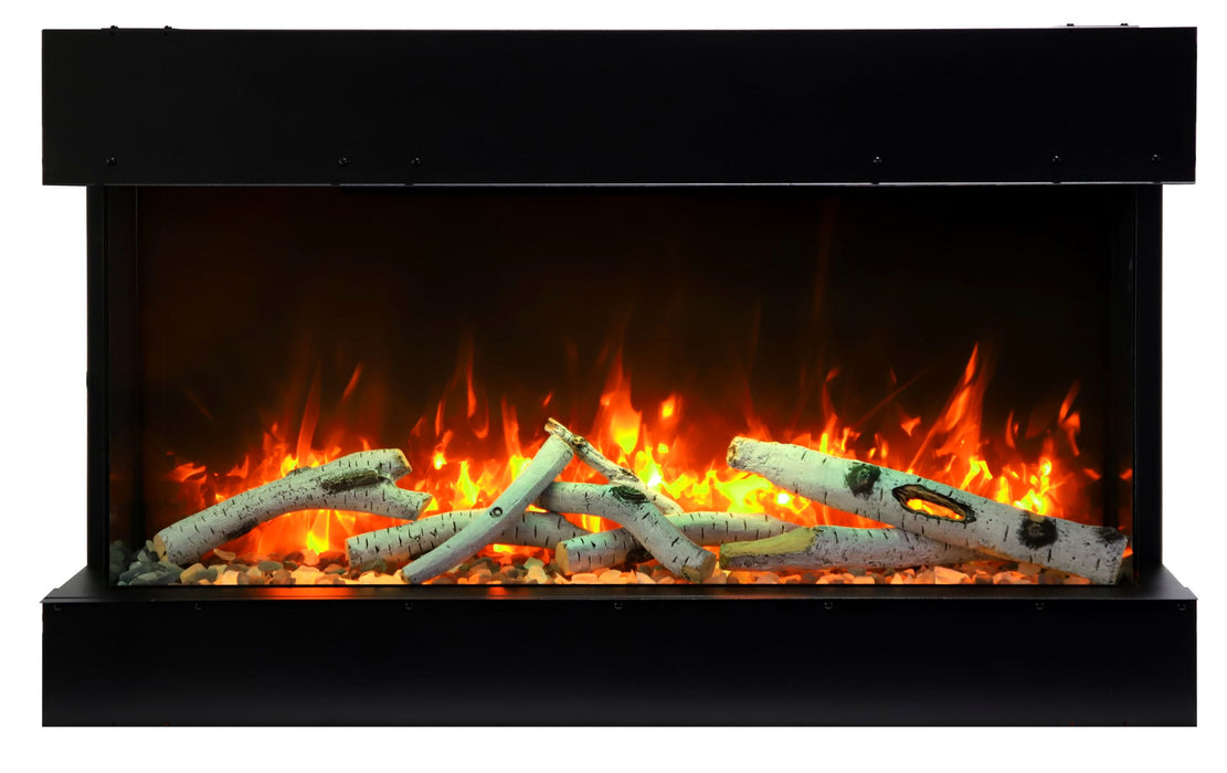 Amantii | Tru-View Slim | 3-Sided Electric Fireplace Indoor / Outdoor Amantii - Electric Fireplace Amantii   